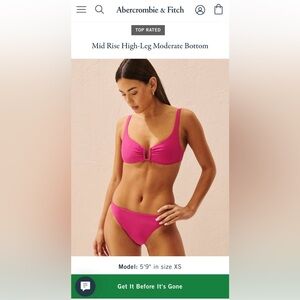 Abercrombie & Fitch Dark Pink Bikini